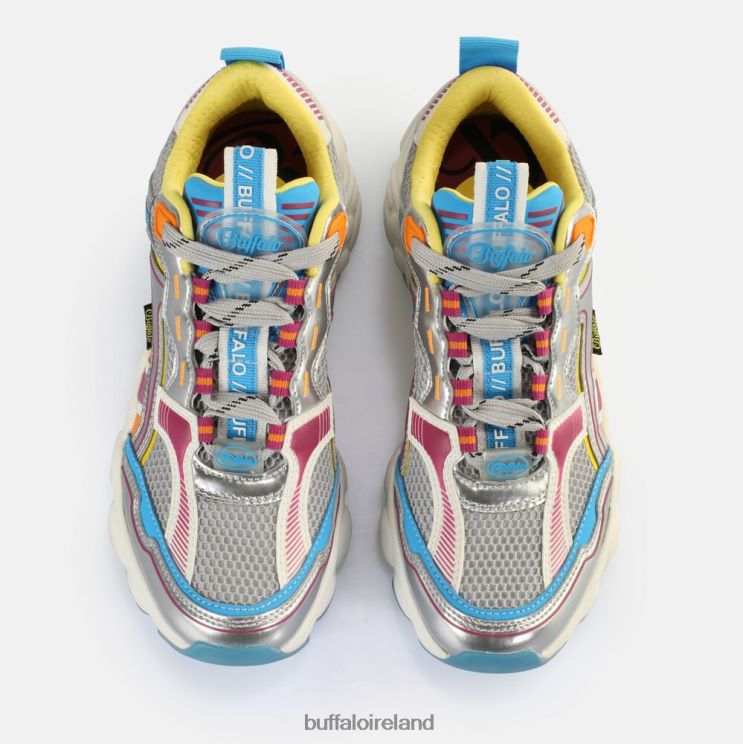 Silver/Purple Buffalo CLD Run Jog Sneakers Low vegan |Sneakers F06ZHH238 - Image 3