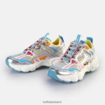 Silver/Purple Buffalo CLD Run Jog Sneakers Low vegan |Sneakers F06ZHH238 - Image 4
