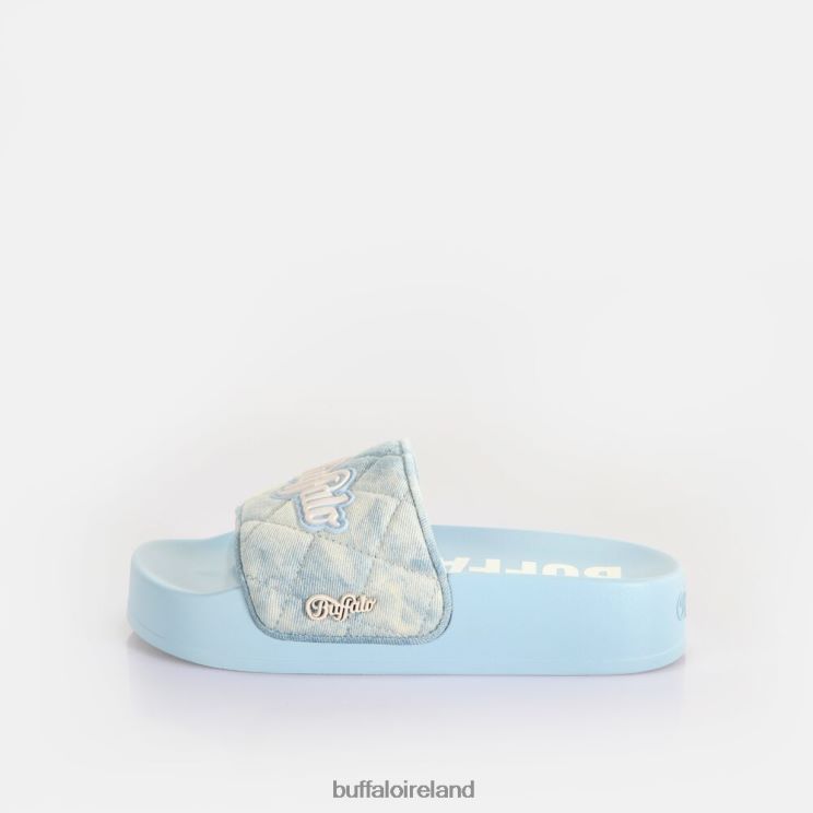Sky Blue Buffalo Lake Soft Platform Slide vegan |Slides F06ZHH700 - Image 2