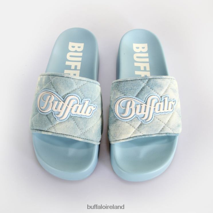 Sky Blue Buffalo Lake Soft Platform Slide vegan |Slides F06ZHH700 - Image 3