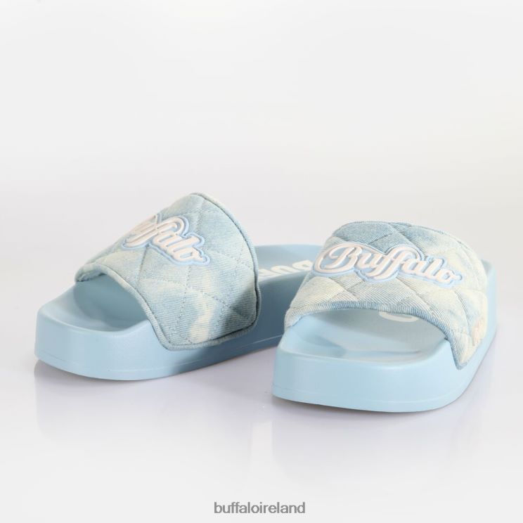 Sky Blue Buffalo Lake Soft Platform Slide vegan |Slides F06ZHH700 - Image 4