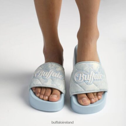 Sky Blue Buffalo Lake Soft Platform Slide vegan |Slides F06ZHH700