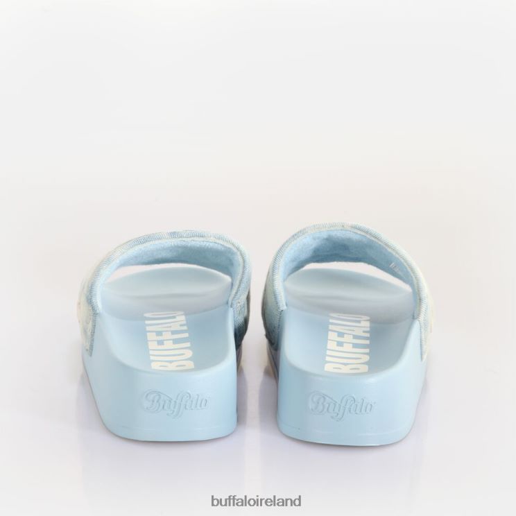 Sky Blue Buffalo Lake Soft Platform Slide vegan |Slides F06ZHH700 - Image 7
