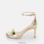 Snake Gold Buffalo Monroe 2 heeled sandal vegan |Sandals F06ZHH230