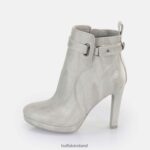 Snake/Light Grey Buffalo Audrina Ankle Boot vegan |Boots F06ZHH188
