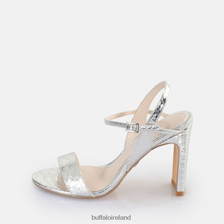 snake_silver_buffalo_jean_neat_heeled_sandal_vegan_sandals_f06zhh39.jpg Snake Silver Buffalo Jean Neat heeled sandal vegan |Sandals F06ZHH39 - Image 1