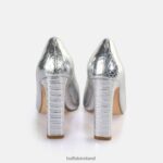 Snake Silver Buffalo Jolie Pump vegan |Heels F06ZHH185 - Image 2