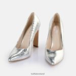 Snake Silver Buffalo Jolie Pump vegan |Heels F06ZHH185 - Image 3
