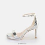 Snake Silver Buffalo Monroe 2 heeled sandal vegan |Sandals F06ZHH229