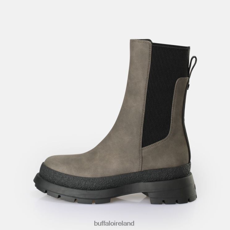 taupe_buffalo_shari_ankle_boot_vegan_boots_f06zhh716.jpg Taupe Buffalo Shari ankle boot vegan |Boots F06ZHH716 - Image 1