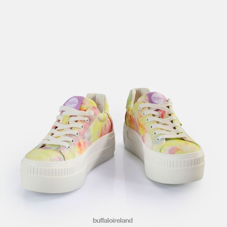 Tie-Dye Coral/Green Buffalo Paired Sneakers Low vegan |Sneakers F06ZHH115 - Image 4
