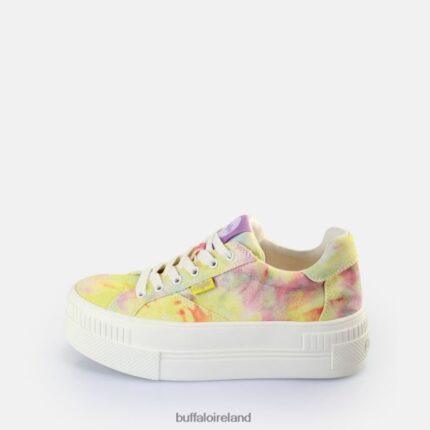 Tie-Dye Coral/Green Buffalo Paired Sneakers Low vegan |Sneakers F06ZHH115