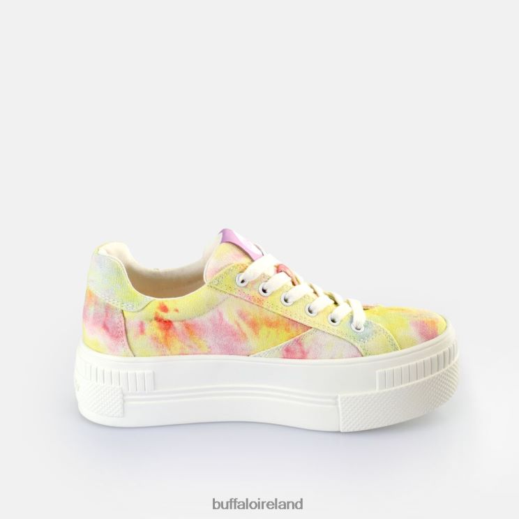 Tie-Dye Coral/Green Buffalo Paired Sneakers Low vegan |Sneakers F06ZHH115 - Image 6