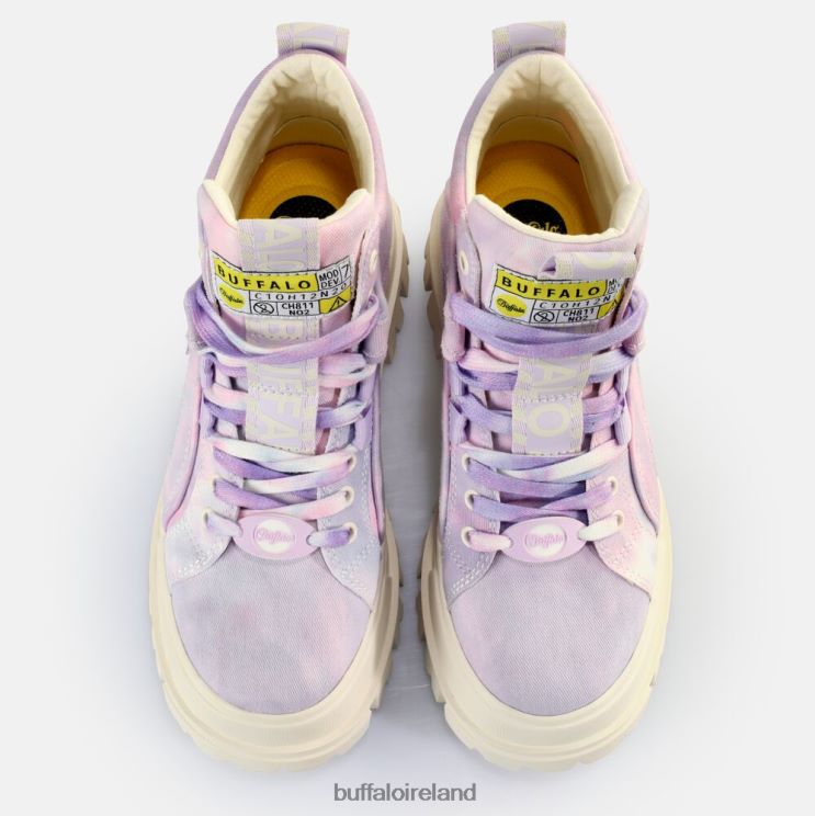 Tie-Dye Lavender Buffalo Aspha NC Mid Ankle Boot vegan |Boots F06ZHH268 - Image 3