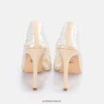 Transparent/Cream Buffalo Juliette Diamond Pump vegan |Heels F06ZHH378 - Image 2