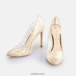 Transparent/Cream Buffalo Juliette Diamond Pump vegan |Heels F06ZHH378 - Image 3