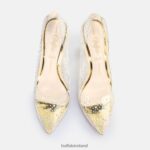 Transparent/Cream Buffalo Juliette Diamond Pump vegan |Heels F06ZHH378 - Image 6