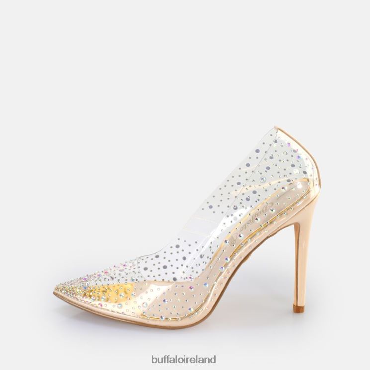 transparent_cream_buffalo_juliette_diamond_pump_vegan_heels_f06zhh378.jpg Transparent/Cream Buffalo Juliette Diamond Pump vegan |Heels F06ZHH378 - Image 1