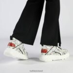 White/Black Buffalo CLD Corin Graffiti Sneakers Low vegan |Sneakers F06ZHH140 - Image 2