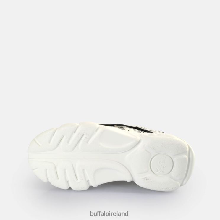 White/Black Buffalo CLD Corin Graffiti Sneakers Low vegan |Sneakers F06ZHH140 - Image 7