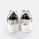 White/Black Buffalo Paired Graffiti Sneakers Low vegan |Sneakers F06ZHH34 - Image 2