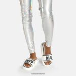 White/Black Buffalo Rey slide vegan |Slides F06ZHH874 - Image 2