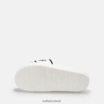 White/Black Buffalo Rey slide vegan |Slides F06ZHH874 - Image 6