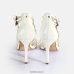 White Buffalo Blair Cage Heeled Sandals vegan |Sandals F06ZHH282 - Image 5
