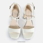 White Buffalo Cherry Neat Heeled Sandals vegan |Sandals F06ZHH444 - Image 3