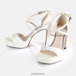 White Buffalo Cherry Neat Heeled Sandals vegan |Sandals F06ZHH444 - Image 4