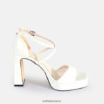 White Buffalo Cherry Neat Heeled Sandals vegan |Sandals F06ZHH444 - Image 6