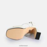White Buffalo Cherry Neat Heeled Sandals vegan |Sandals F06ZHH444 - Image 7