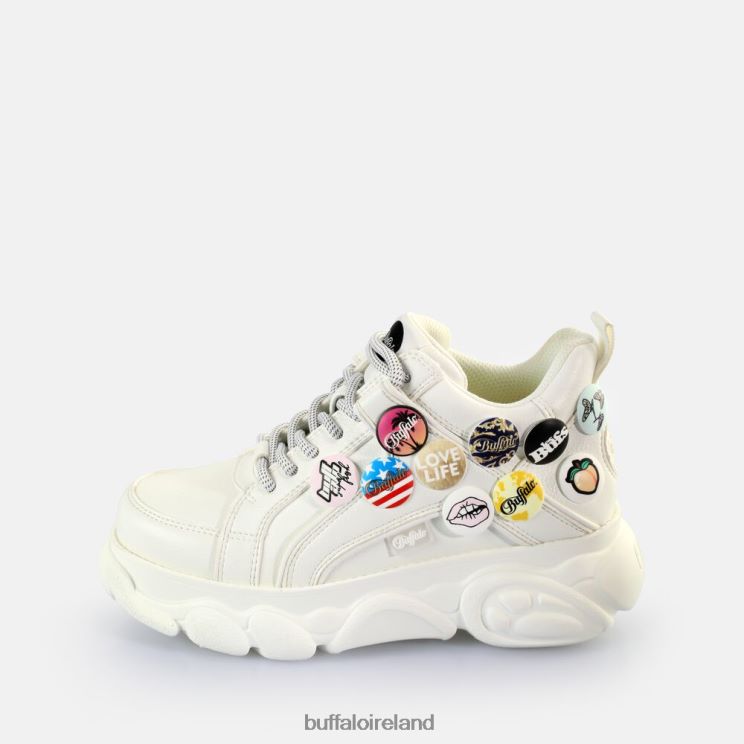 white_buffalo_cld_corin_button_sneakers_low_vegan_sneakers_f06zhh143.jpg White Buffalo CLD Corin Button Sneakers Low vegan |Sneakers F06ZHH143 - Image 1