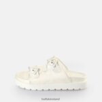 White Buffalo Elly Slide Platform Slides vegan |Slides F06ZHH832 - Image 2