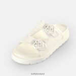 White Buffalo Elly Slide Platform Slides vegan |Slides F06ZHH832 - Image 4