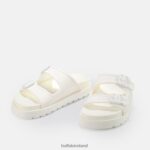 White Buffalo Eve Sol platform sandals vegan |Slides F06ZHH915 - Image 4