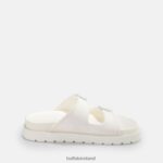 White Buffalo Eve Sol platform sandals vegan |Slides F06ZHH915 - Image 7