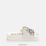 White Buffalo Fabia slide vegan |Slides F06ZHH146 - Image 7