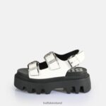 White Buffalo Flora On Platform Sandals vegan |Sandals F06ZHH107