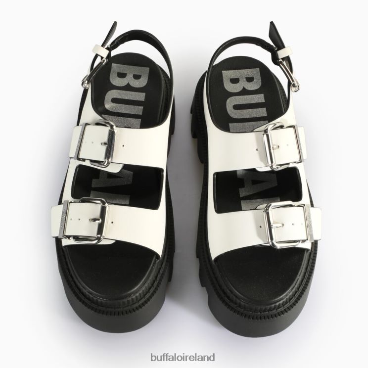 White Buffalo Flora On Platform Sandals vegan |Sandals F06ZHH107 - Image 3