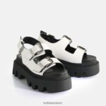 White Buffalo Flora On Platform Sandals vegan |Sandals F06ZHH107 - Image 4