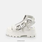 White Buffalo GLD ZIP platform sandals vegan |Sandals F06ZHH405 - Image 2