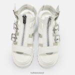 White Buffalo GLD ZIP platform sandals vegan |Sandals F06ZHH405 - Image 3