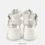 White Buffalo GLD ZIP platform sandals vegan |Sandals F06ZHH405 - Image 5