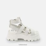 White Buffalo GLD ZIP platform sandals vegan |Sandals F06ZHH405 - Image 7