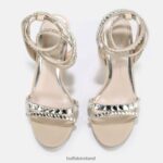 White Buffalo Jean Glam High-Heeled Sandal vegan |Sandals F06ZHH862 - Image 3