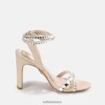 White Buffalo Jean Glam High-Heeled Sandal vegan |Sandals F06ZHH862 - Image 7