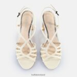 White Buffalo Jean Vamp Heeled Sandals vegan |Sandals F06ZHH605 - Image 2