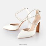 White Buffalo Judy Shine Heeled Sandals |Sandals F06ZHH631 - Image 4