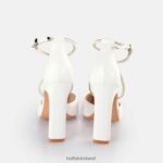 White Buffalo Judy Shine Heeled Sandals |Sandals F06ZHH631 - Image 7
